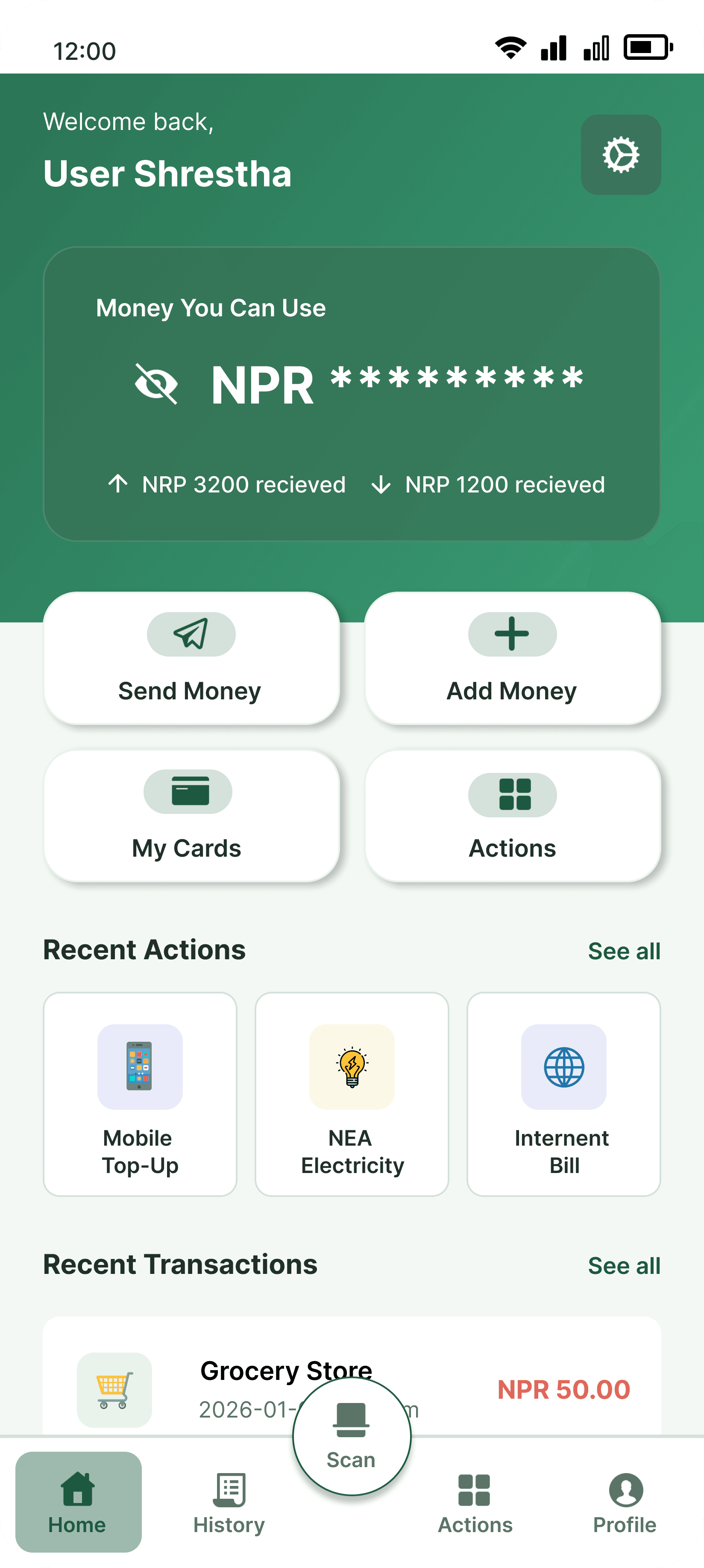 Accessa Bank screen 2