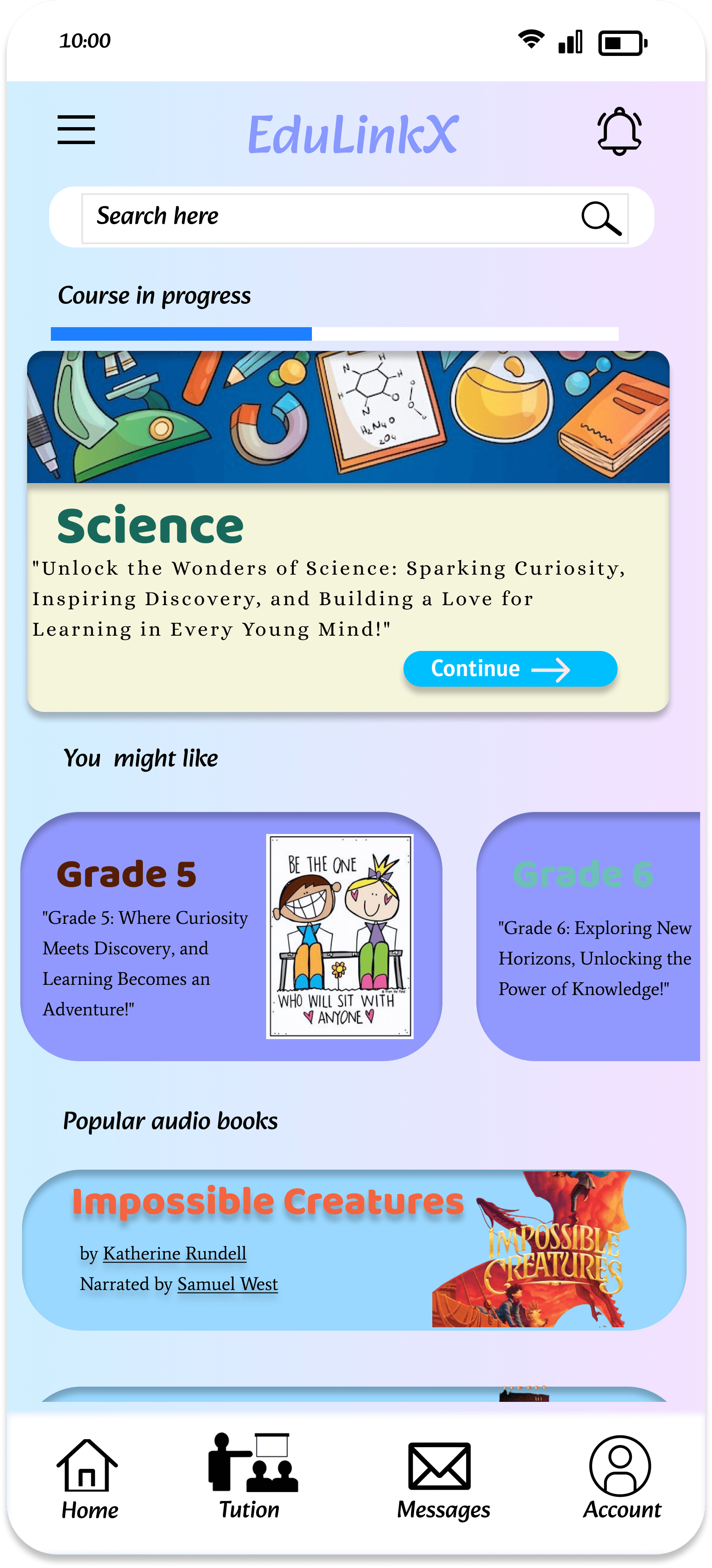 EduLinkX screen 2