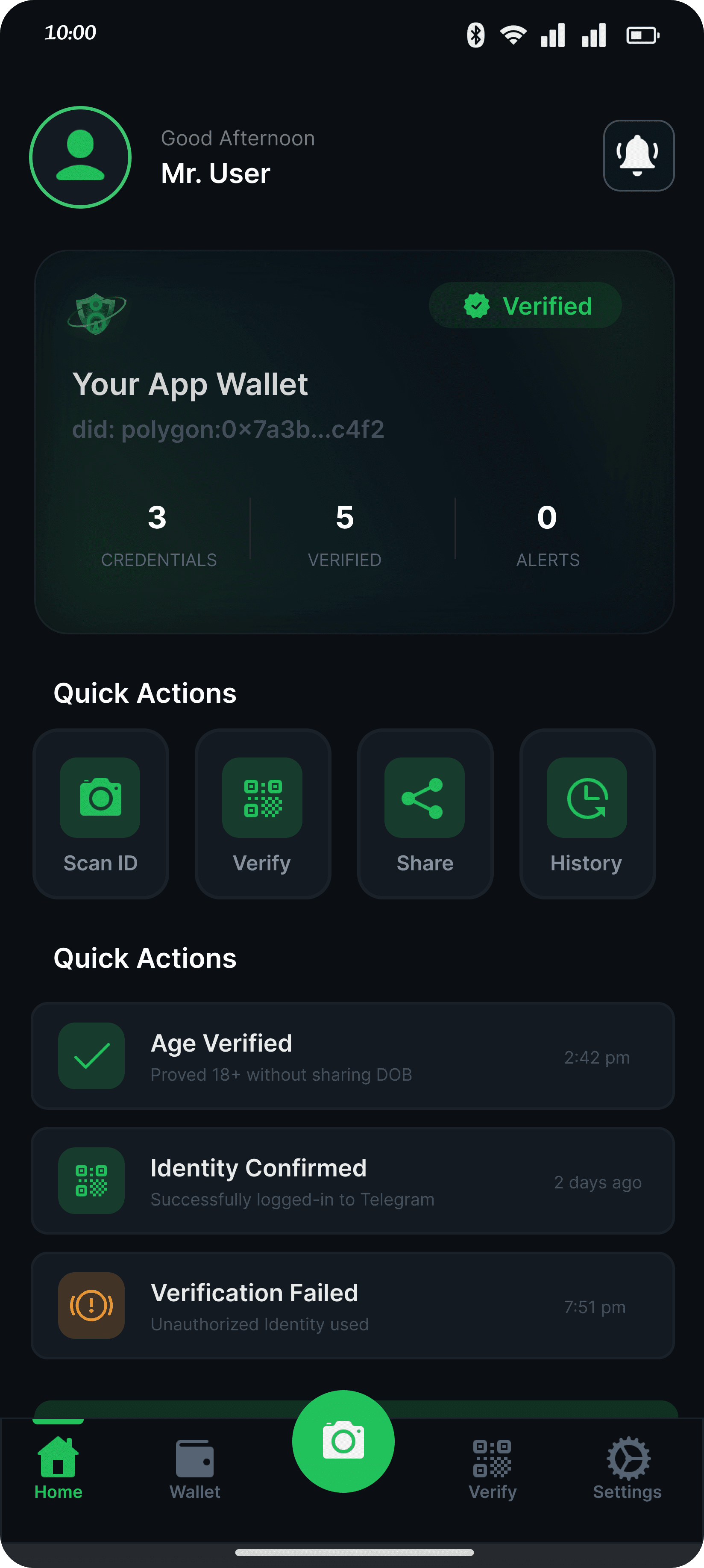 PrivID screen 2